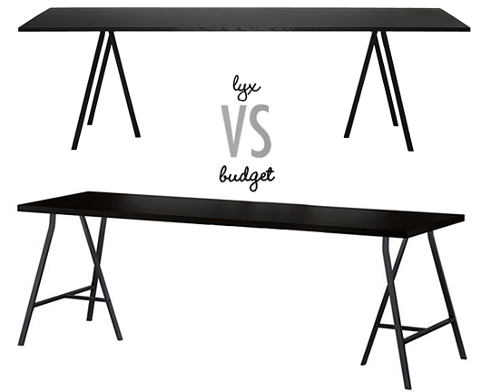 yx vs budget ikea hay loop stand table